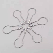 Iron Safety Pins, Calabash/Gourd Pin, Bulb Pin, Sewing Tool, Gainsboro, 22x10x1.5mm, about 1000pcs/bag(PW22062872443)