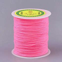 Nylon Thread, Hot Pink, 1.5mm, about 120.29 yards(110m)/roll(NWIR-S007-05)