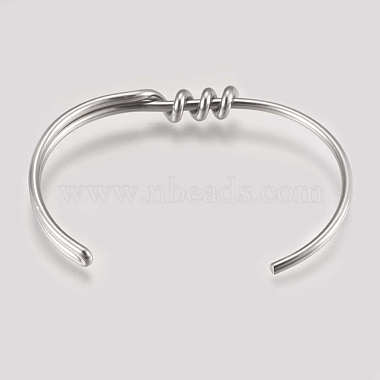 201 inoxydable bracelets manchettes en acier(STAS-K182-19P)-2