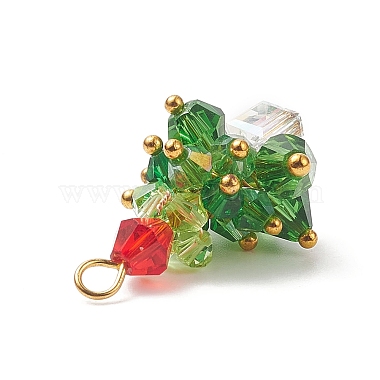 Christmas Tree Glass Pendants(PALLOY-JF01964-02)-2