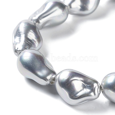 Electroplated Shell Pearl Beads Strands(BSHE-G035-01A-01)-3