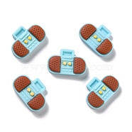 Opaque Resin Cabochons, Sound Recorder, Sky Blue, 12.5x19x5mm(RESI-C012-12)