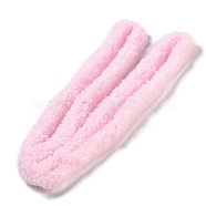 Polyester Plush Sticks, Chenille Stems, Pipe Cleaner for Doll Making, Pearl Pink, 1400x17mm(DIY-Z031-01B)