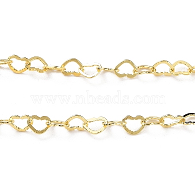 925 Sterling Silver Heart Link Chains(STER-NH0001-28A-G)-2