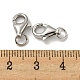 застежки-«карачи» из стерлингового серебра 925 с родиевым покрытием(STER-K167-074C-P)-3