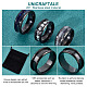unicraftale 10комплект колец на палец из нержавеющей стали с рифлением(STAS-UN0039-22E)-5