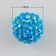 AB Color Disco Pave Ball Resin Rhinestone Beads for Chunky DIY Jewelry Making(X-RESI-S256-12mm-SAB17)-1
