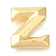 Rack Plating Brass Pendants, Long-Lasting Plated, Cadmium Free & Lead Free, Letter A~Z Charms, Letter Z, 17.5x16.5x6mm, Hole: 3.5x2mm(KK-I722-07G-Z)