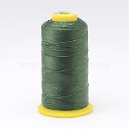 Nylon Sewing Thread, Dark Sea Green, 0.4mm, about 400m/roll(NWIR-N006-01H-0.4mm)