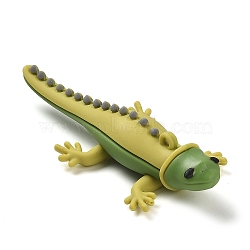 PVC Plastic Big Pendants, Lizard Charm, Green, 89x38x19mm, Hole: 3mm(X-KY-D018-04C)