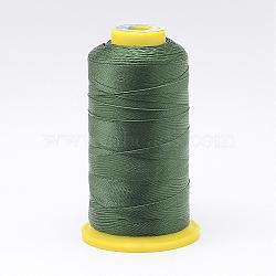 Nylon Sewing Thread, Dark Sea Green, 0.4mm, about 400m/roll(NWIR-N006-01H-0.4mm)