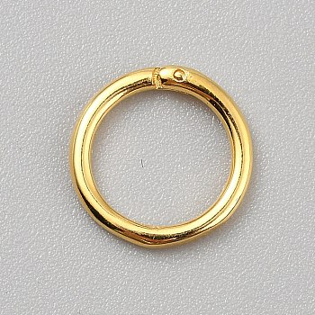 925 Sterling Silver Open Jump Rings, Golden, 12x2.3mm