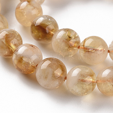Natural Citrine Beads Strands(G-S362-105C)-3