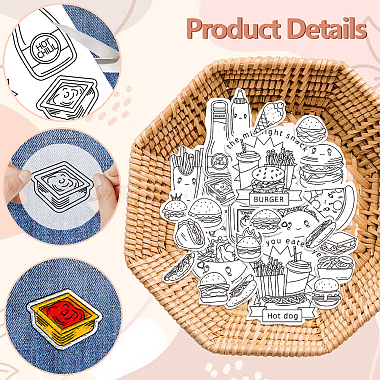 4 Sheets 11.6x8.2 Inch Stick and Stitch Embroidery Patterns(DIY-WH0455-176)-3