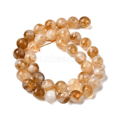 Heated Natural Citrine Beads Strands(G-D359-A01-10mm)-3