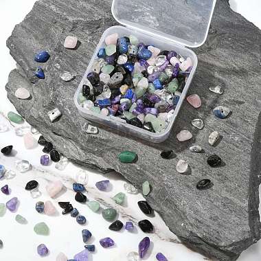 7スタイルの天然宝石用原石チップビーズ(G-FS0001-85)-5