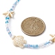 Synthetic Turquoise Starfish & Turtle & Seed Beaded Necklace for Women(NJEW-JN04482-02)-4