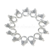 Transparent Plastic Lobster CLaw Clasps, Light Grey, 26x19x6mm, Hole: 2mm(KY-H005-A04)