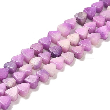 Violet Triangle Dolomite Beads