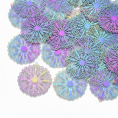 Multi-color Flower Stainless Steel Pendants