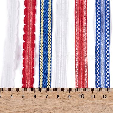 18 yards 6 styles ensembles de rubans en polyester et polycoton pour le jour de l'indépendance(SRIB-A015-02B-02)-3