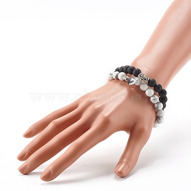 Ensemble de bracelets fermoirs coeur magnétiques pour couples meilleurs amis(BJEW-JB06791)-7