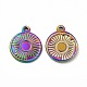 Ion Plating(IP) 304 Stainless Steel Pendant Cabochon Settings(STAS-F290-18MC)-1