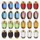 Pandahall 80 pièces 8 couleurs galvanoplastie brins de perles de verre(EGLA-TA0001-21)-3