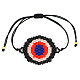 Дружба глаз ткацкий станок узор бисер браслеты для женщин(BJEW-Z013-18B)-2