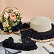 Polyester Double Layer Pleated Lace Ribbon(OCOR-WH0036-92A)-4