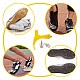gorgecraft 51pcs 2 styles chaussures de piste accessoires de bricolage(DIY-GF0005-13B)-5