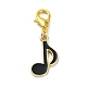 Musical Theme Alloy Enamel Pendants Decorations(HJEW-JM01764)-4