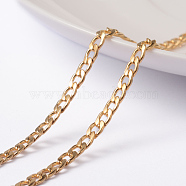 Ion Plating(IP) 304 Stainless Steel Twisted Chain Curb Chains, with Spool, Unwelded, Golden, 5x3x0.8mm, about 65.61 Feet(20m)/roll(CHS-L014-04G)