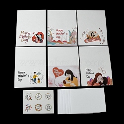 Mother's Day Gift Cards, with Envelope and Sticker, Red, 100x150x0.6mm(AJEW-E058-01A)