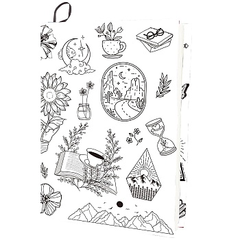 Polyester Book Covers, Elastic Notebook Wraps, Rectangle, Mixed Shapes, 400x250mm