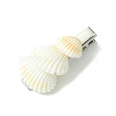 concha de mar con pinzas de pelo de cocodrilo de hierro(PHAR-JH00104-01)-2