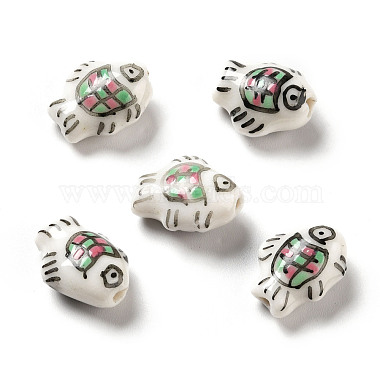 Colorful Fish Porcelain Beads