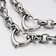 304 Stainless Steel Cross Rolo Chain Jewelry Sets(SJEW-A077-02P)-2