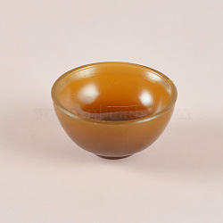 Mini Resin Bowls, for Dollhouse Accessories, Pretending Prop Decorations, Peru, 24x12mm(BOTT-PW0001-197D)