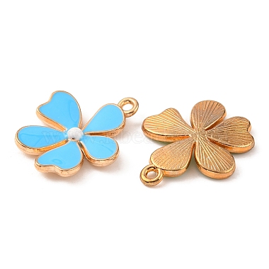 10Pcs 5 Colors Alloy Enamel Pendants(ENAM-YW0002-11)-3