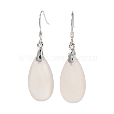 Teardrop Natural Agate Earrings