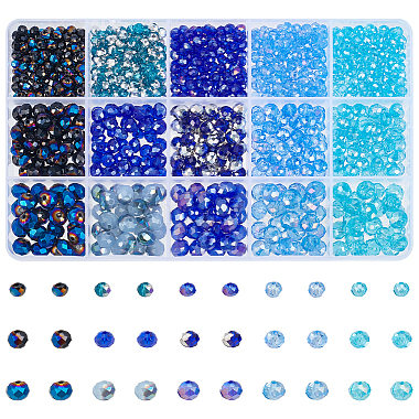 1025Pcs 15 Style Electroplate Transparent Glass Beads Sets(EGLA-NB0001-27)-2