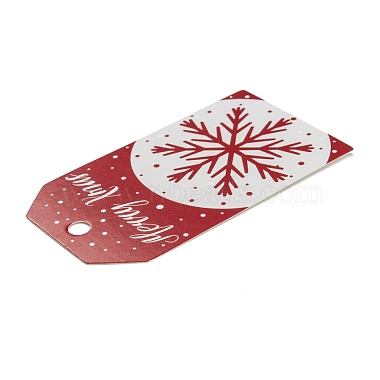 Rectangle Christmas Theme Kraft Paper Cord Display Cards(CDIS-K003-02A)-4