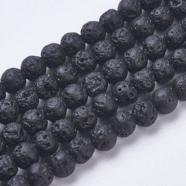 5mm Round Lava Beads