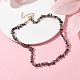 Natural Ice Obsidian Chip Beaded Necklace(NJEW-JN04616-02)-2