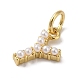 Rack Plating Brass with ABS Plastic Imitation Pearl Charms(KK-B092-30Y-G)-2