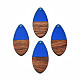 Transparent Resin & Walnut Wood Pendants(X-RESI-N025-032-C03)-2