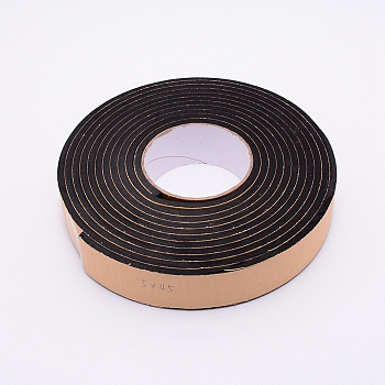 Strong Adhesion EVA Sponge Foam Rubber Tape, Anti-Collision Seal Strip, Black, 45x5mm, 5m/roll