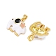 Brass Enamel Pendants(KK-T001-04G)-3