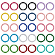 30Pcs 15 Colors Zinc Alloy Spring Gate Rings(FIND-FH0005-87B)-1